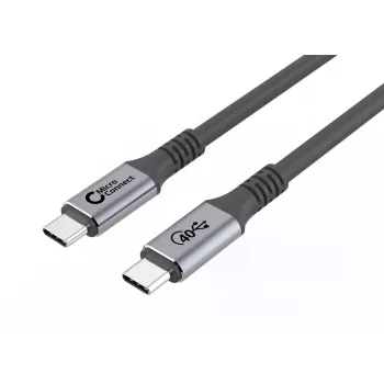 MicroConnect USB4CC025 USB kábel USB4 Gen 3x2 0,25 m USB-C čierny