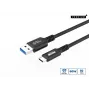 Microconnect USB3.2AC025 USB kábel USB 3.2 Gen 2 (3.1 Gen 2) 0,25 m USB C USB A čierna