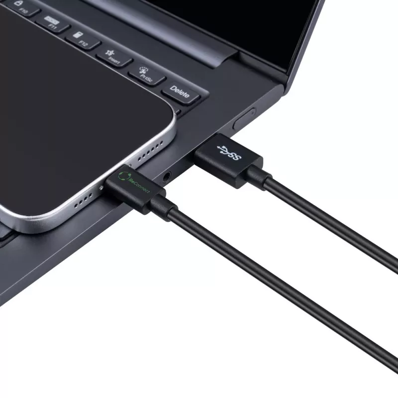 Microconnect ECO-USB3.2CA0.25 USB kábel USB 3.2 Gen 2 (3.1 Gen 2) 0,25 m USB A USB C čierny