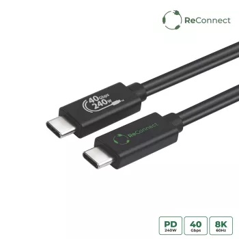 USB4 kábel MicroConnect ReConnect ECO-USB4CC1 — USB4 dátový/nabíjací kábel (model ECO-USB4CC1)