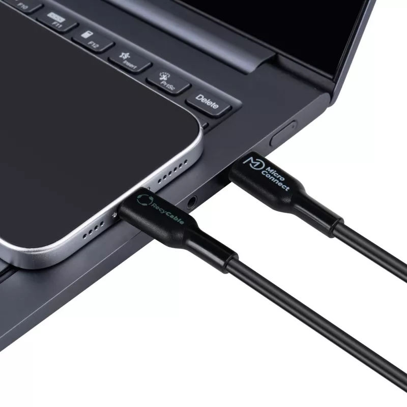 Microconnect ECO-USB3.1CL2 Lightning kábel 2 m čierny USB C