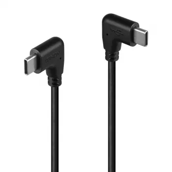 Lindy 1m USB 2.0 pravouhlý USB-C na pravouhlý USB-C kábel
