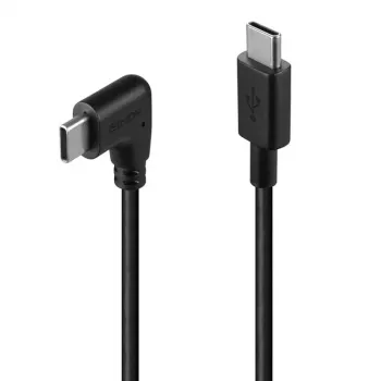 Lindy 1m USB 2.0 rovný USB-C na pravouhlý USB-C kábel