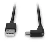 Lindy 1m USB 2.0 Type-A na zahnutý USB-C kábel