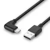 Lindy 1m USB 2.0 Type-A na zahnutý USB-C kábel
