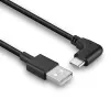 USB kábel Lindy 32000 — USB 2.0, USB-A na USB-C, 0,5 m, čierny