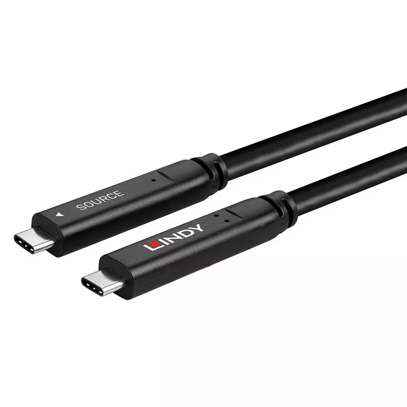 Lindy 10m USB 3.2 Gen 2 & DP 1.4 typ C hybridný kábel