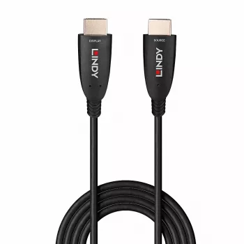Lindy 100 m Fibre Optic Hybrid HDMI 8K60 kábel 48 Gbit/s čierny