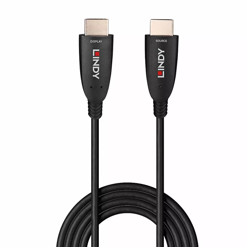 Lindy 38518 hybridný optický kábel HDMI 8K60, 100 m, 4K 120 Hz, čierny