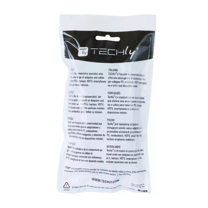 Techly 3 m High-Speed HDMI kábel s Ethernet A/A M/M biely ICOC HDMI-4-030WH