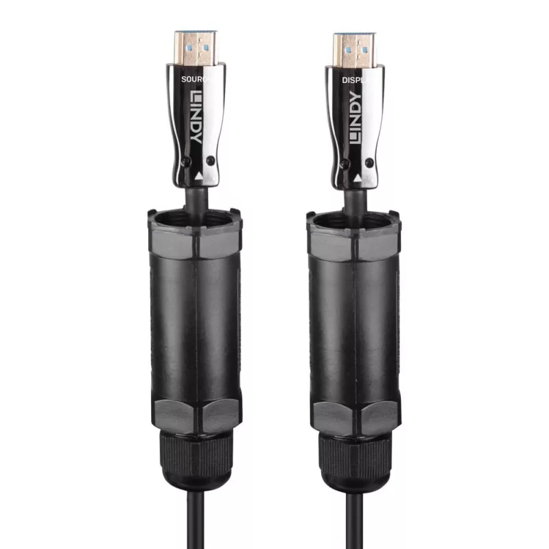 HDMI kábel Lindy 38529 20 m HDMI Type-A konektor samec 2.1 48 Gbit/s čierny