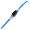 Keystone inline spojka EQUIP Cat.6A nechránená, RJ-45, ploché prevedenie, čierna, 8 kusov
