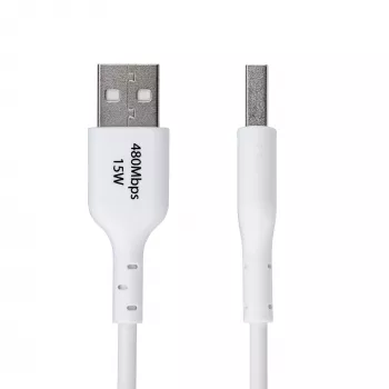 StarTech.com 1m USB-A na USB-C nabíjací kábel, nabíjanie a synchronizácia, 3A, USB 2.0, TPE plášť – biely USB nabíjací kábel