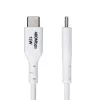 StarTech.com 1m USB-A na USB-C nabíjací kábel, nabíjanie a synchronizácia, 3A, USB 2.0, TPE plášť – biely USB nabíjací kábel