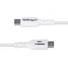 StarTech.com 1m USB-A na USB-C nabíjací kábel, nabíjanie a synchronizácia, 3A, USB 2.0, TPE plášť – biely USB nabíjací kábel