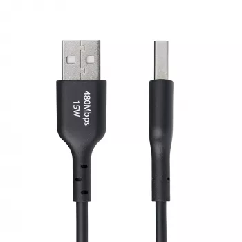 StarTech.com 3ft (1m) USB-A na USB-C nabíjací kábel, nabíjanie a synchronizácia, 3A, USB 2.0, TPE plášť – čierny USB nabíjací kábel