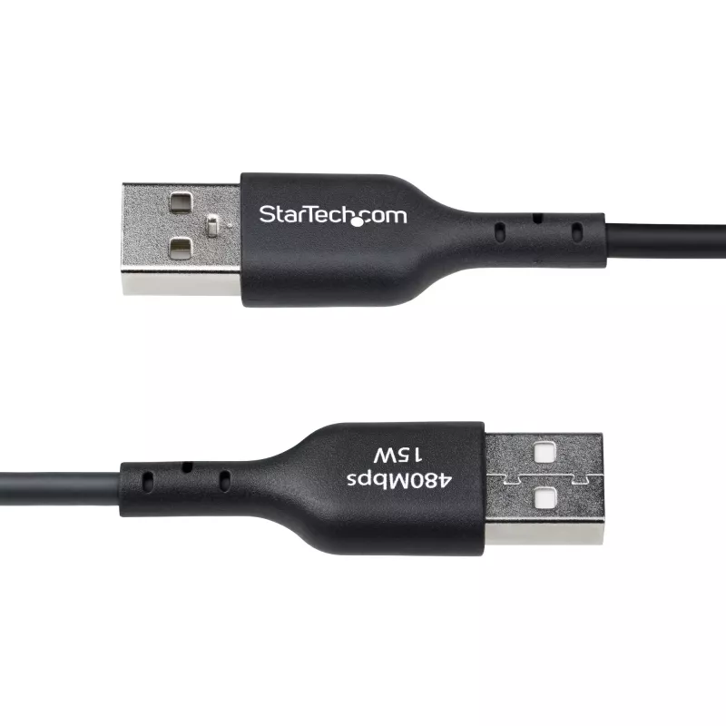 StarTech.com 3ft (1m) USB-A na USB-C nabíjací kábel, nabíjanie a synchronizácia, 3A, USB 2.0, TPE plášť – čierny USB nabíjací kábel