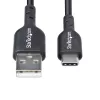 StarTech.com 3ft (1m) USB-A na USB-C nabíjací kábel, nabíjanie a synchronizácia, 3A, USB 2.0, TPE plášť – čierny USB nabíjací kábel