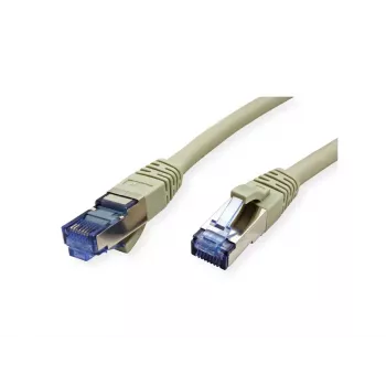 Sieťový kábel VALUE 21.99.0859 RJ-45 Cat6a 0,15m sivá