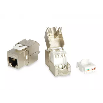 Cat.6 chránená keystone zásuvka bez nástroja Equip 767213