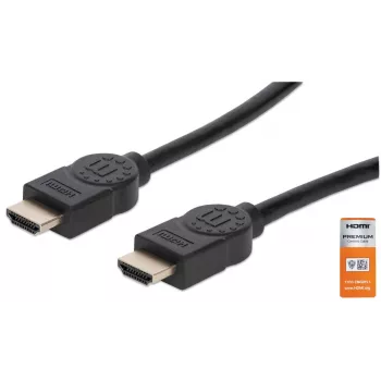 HDMI kábel s Ethernetom Manhattan HDMM1MP 1m konektor samec na konektor samec čierny