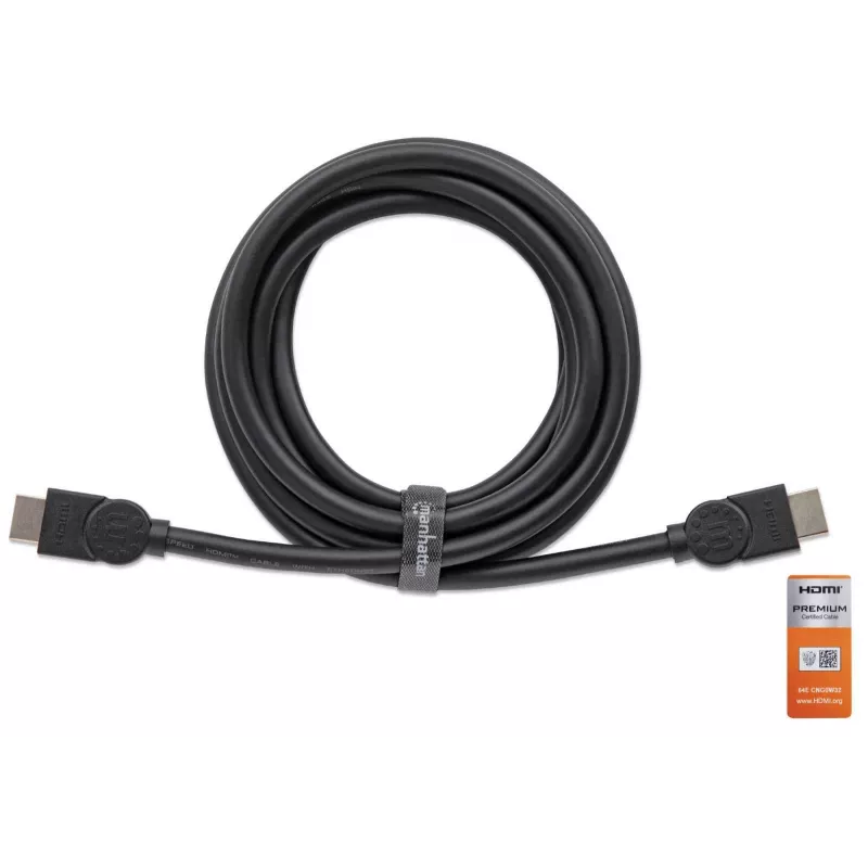 HDMI kábel konektor samec na konektor samec Manhattan HDMM2MP 1,8 m čierny