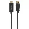 Manhattan DisplayPort 1.1 na HDMI kábel, 1080p@60Hz, 1m, konektor samec na konektor samec, DP s uzamknutím, čierny, nie obojsmerný, trojročná záruka