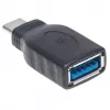 Manhattan USB-C na USB-A adaptér, konektor samec na konektor samica, 5 Gbit/s (USB 3.2 Gen1, aj USB 3.0), SuperSpeed USB, čierny, doživotná záruka, zodpovedá USB31CAADG