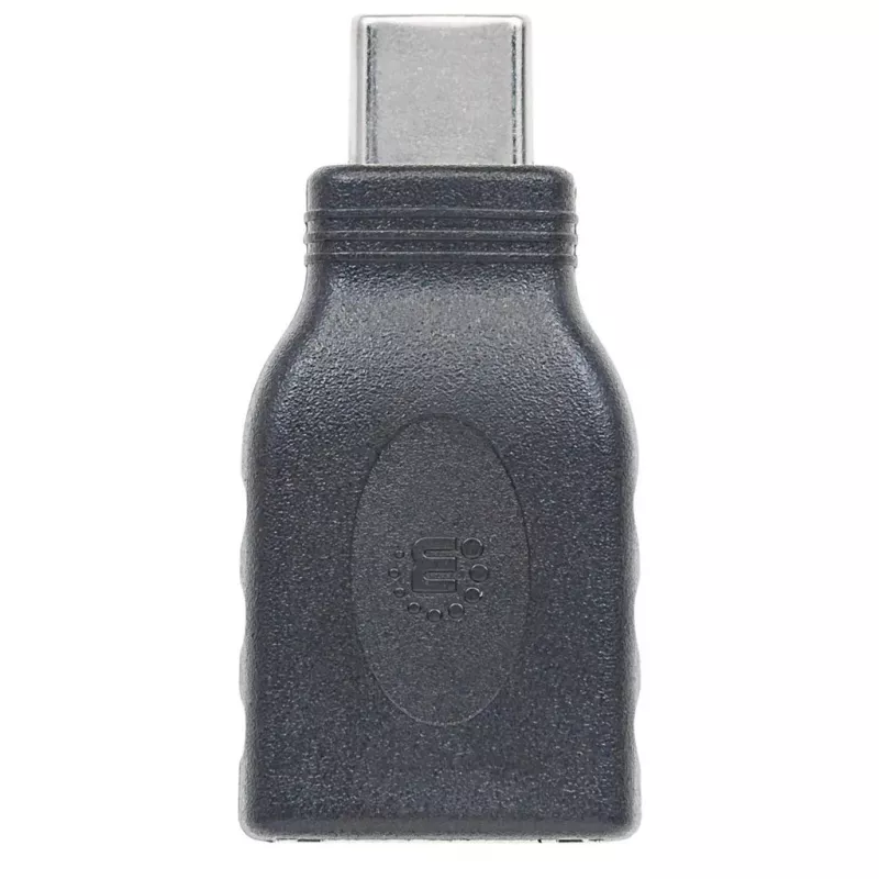 Manhattan USB-C na USB-A adaptér, konektor samec na konektor samica, 5 Gbit/s (USB 3.2 Gen1, aj USB 3.0), SuperSpeed USB, čierny, doživotná záruka, zodpovedá USB31CAADG