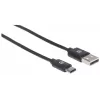 Manhattan 354936 kábel USB-C na USB-A, USB 2.0, 3 m, samec/samec, čierny