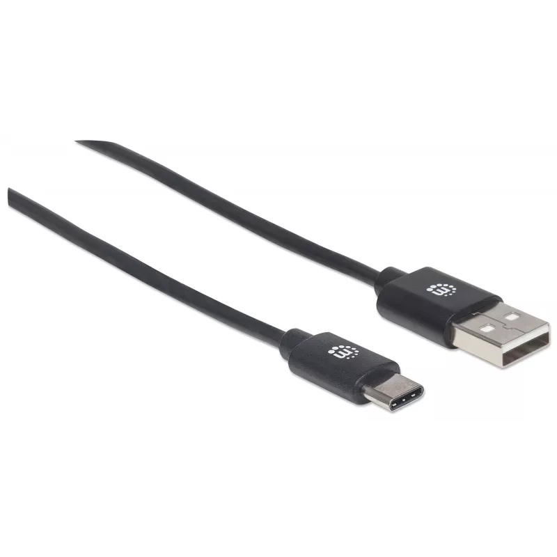 Manhattan 354936 kábel USB-C na USB-A, USB 2.0, 3 m, samec/samec, čierny