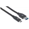 USB-C na USB-A kábel Manhattan 354981 3 m konektor samec na konektor samec