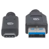 USB-C na USB-A kábel Manhattan 354981 3 m konektor samec na konektor samec