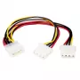 StarTech.com LP4 na 2x LP4 napájací Y-splitter kábel M/F