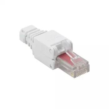 LogiLink MP0025 Modulárny konektor RJ45 Cat.6 UTP, bez náradia, biely