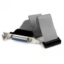 StarTech.com Low-Profile 16-palcový paralelný port header káblový adaptér so slotovým plechom – DB25 (F) na IDC26