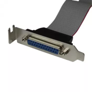 StarTech.com Low-Profile 16-palcový paralelný port header káblový adaptér so slotovým plechom – DB25 (F) na IDC26