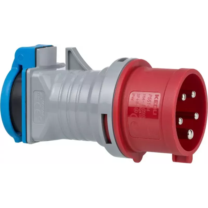 Sieťový konektor adaptér Brennenstuhl 1081690 230V 16A modrý sivý červený