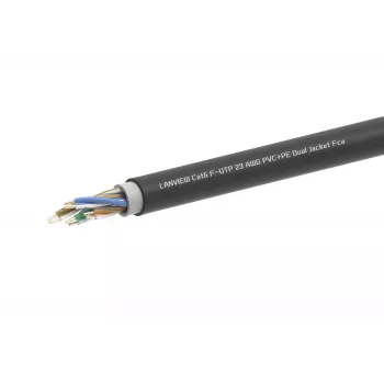 Sieťový kábel Lanview LVN-CAT6PE-2FUTP RJ45 CAT6 305M čierna