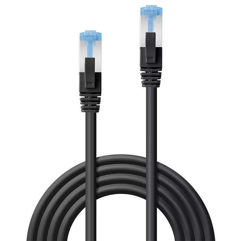 Lindy 47184 sieťový kábel čierny 15 m Cat6a S/FTP (S-STP)