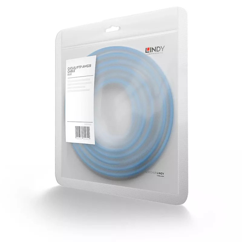 Lindy 47356 Cat6 S/FTP prepojovací kábel, 5 m, modrý
