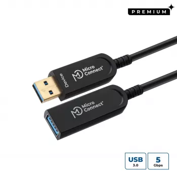 Microconnect MC-USB3.0AAF25AOP USB kábel USB 3.2 Gen 2 (3.1 Gen 2) 25 m USB A čierny
