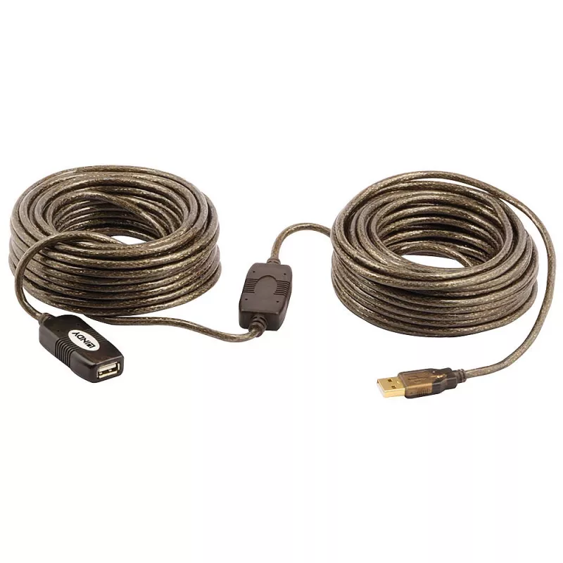 Lindy 20 m USB 2.0 aktívne predĺženie, 20 m, 0,48 Gbit/s
