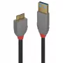 Lindy 1 m USB 3.2 Type-A na Micro-B kábel, 5 Gbit/s, Anthra Line