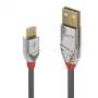 Lindy 2 m USB 2.0 Type-A na Micro-B kábel, Cromo Line