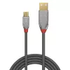 Lindy 2 m USB 2.0 Type-A na Micro-B kábel, Cromo Line