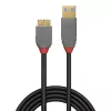 Lindy 0,5 m USB 3.2 Type-A na Micro-B kábel, 5 Gbit/s, Anthra Line