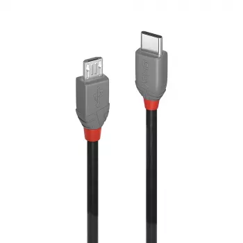Lindy 1 m USB 2.0 Type-C na Micro-B kábel, Anthra Line