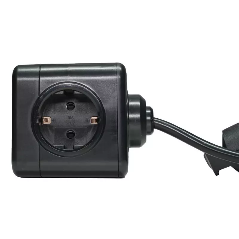 Microconnect GRUCUBE2USB-B3 predlžovací kábel 3 m 3 AC zásuvky interiérový čierny