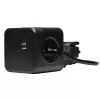 Microconnect GRUCUBE2USB-B3 predlžovací kábel 3 m 3 AC zásuvky interiérový čierny